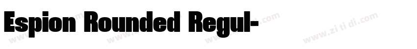 Espion Rounded Regul字体转换